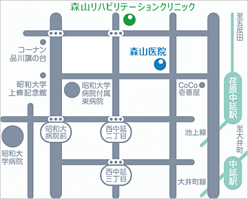 森山医院　医療法人社団　あおい會　アクセスマップ